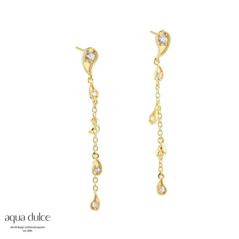 *LONG VIMS EARRING | GOLDEN — produktfoto