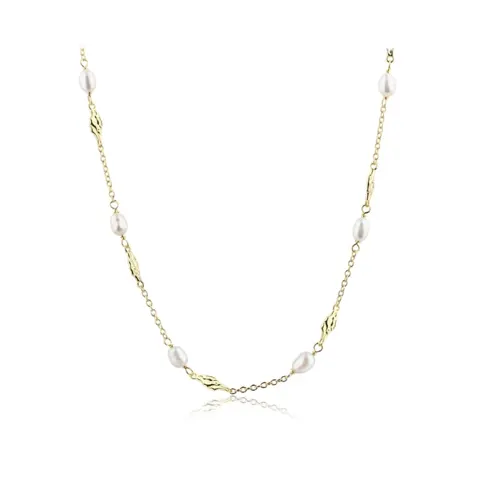 MILENA PEARL NECKLACE | GOLDEN — produktfoto