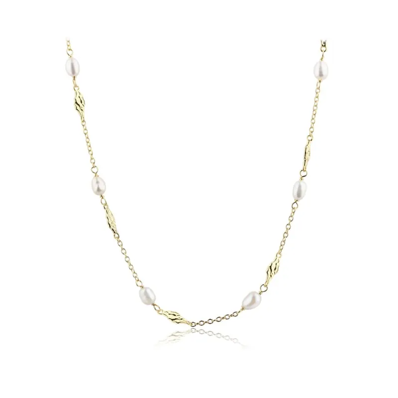 MILENA PEARL NECKLACE | GOLDEN — produktfoto
