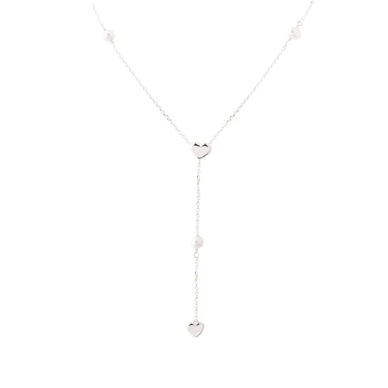 KARLA Y-NECKLACE  | SILVER — produktfoto