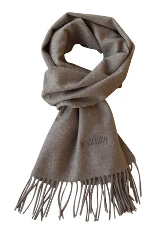 Beige merino uld tørklæde fra Moschino — produktfoto