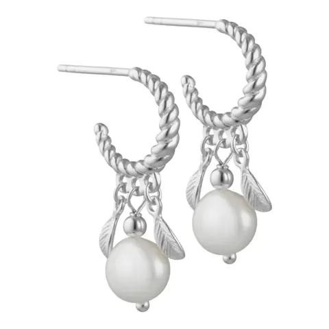 *PEARLY PENNY HOOPS | SILVER — produktfoto