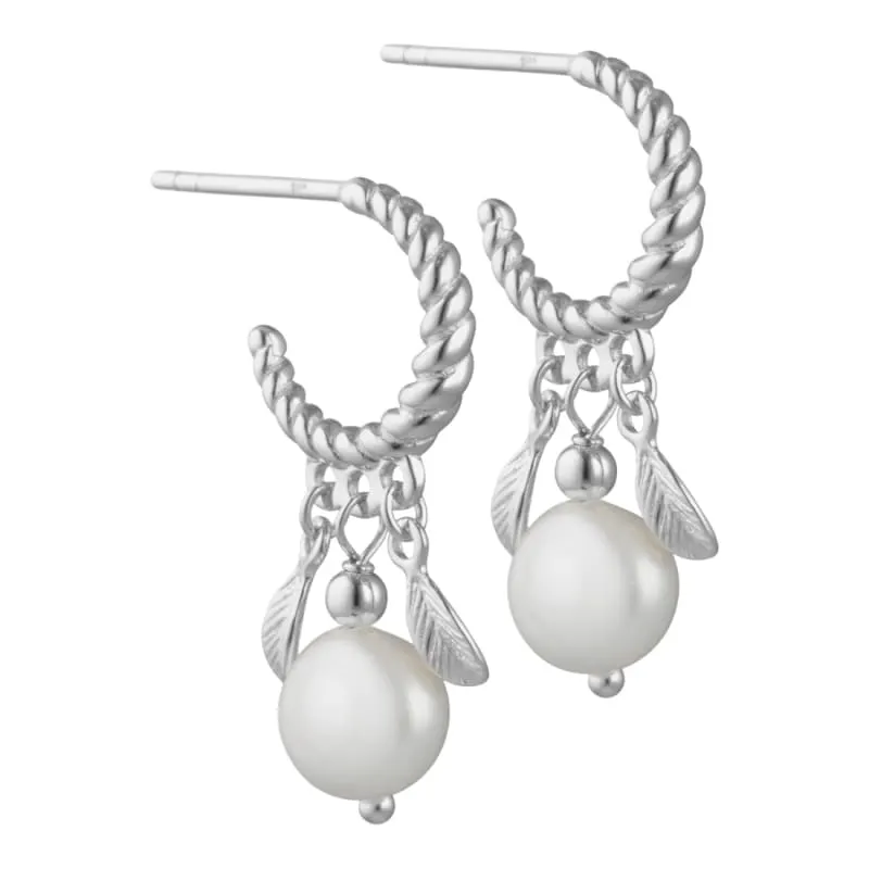 *PEARLY PENNY HOOPS | SILVER — produktfoto