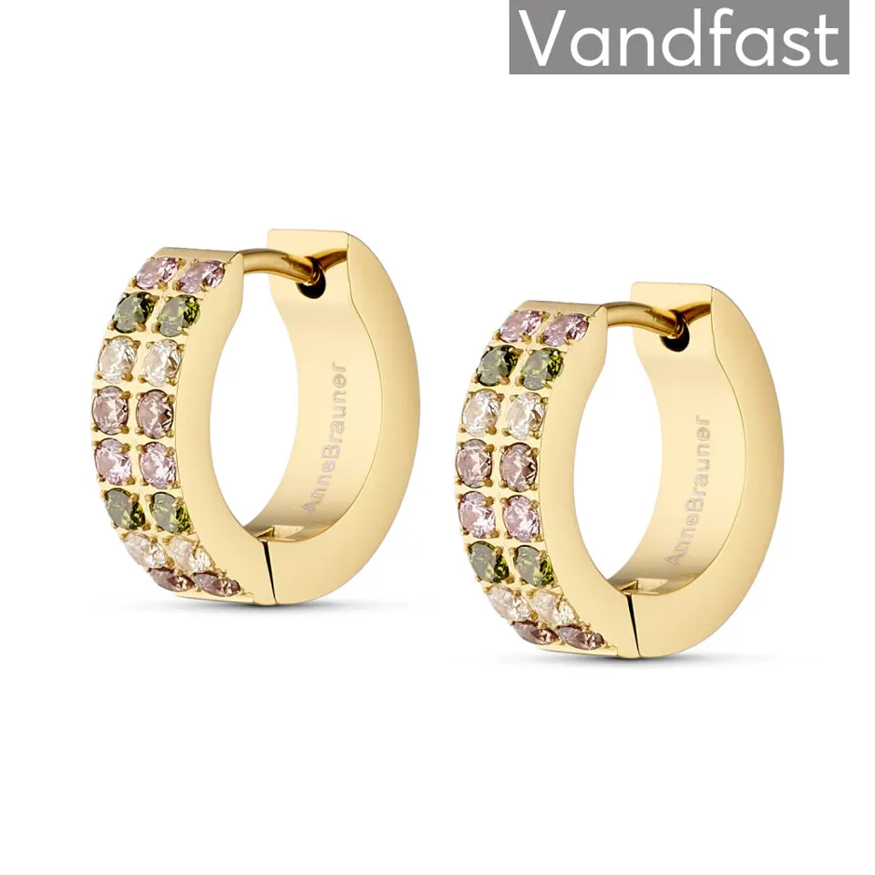 ANNEBRAUNER Creole Double Line Limited Edition 18K Guldbelagt — produktfoto