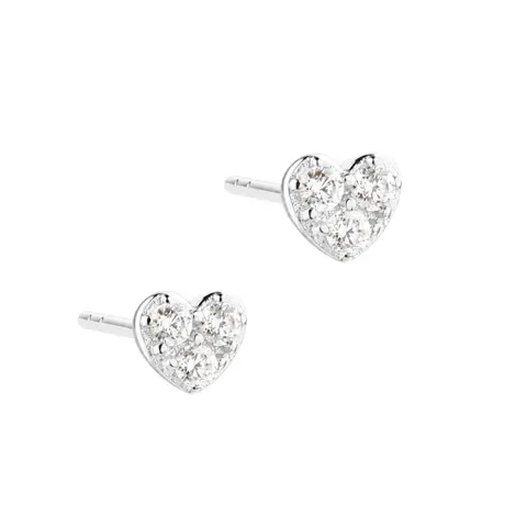 TINY HEART EARSTUD | SILVER — produktfoto