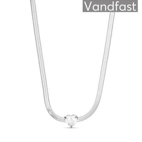 ANNEBRAUNER Snake Heart Zirconia Halskæde — produktfoto