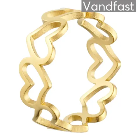 ANNEBRAUNER Hjerte ring 18K Guldbelagt — produktfoto