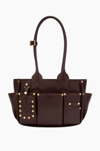 Posy Bag Small C2080034 - Bitter Chocolate - GANNI — produktfoto