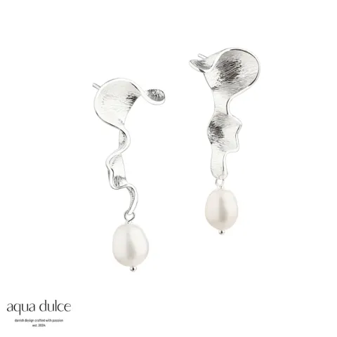 *RHUMBA CURLY EARSTUD | SILVER — produktfoto