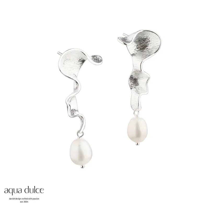 *RHUMBA CURLY EARSTUD | SILVER — produktfoto