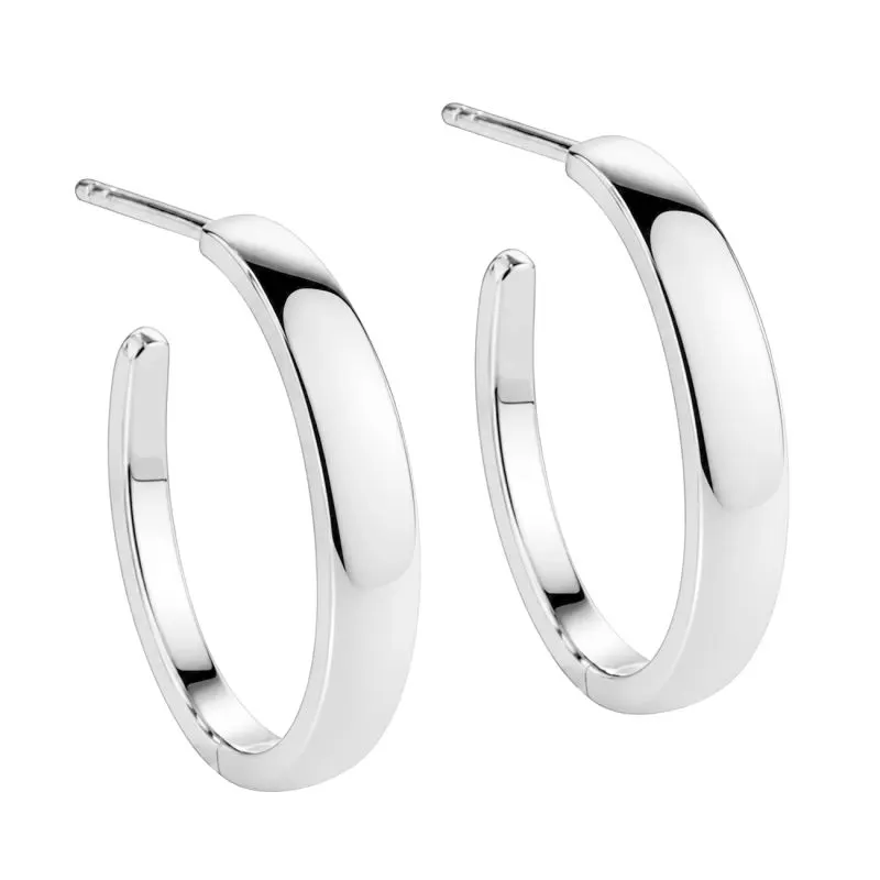 BB HOOP SHINY SMALL 20 MM | SILVER — produktfoto