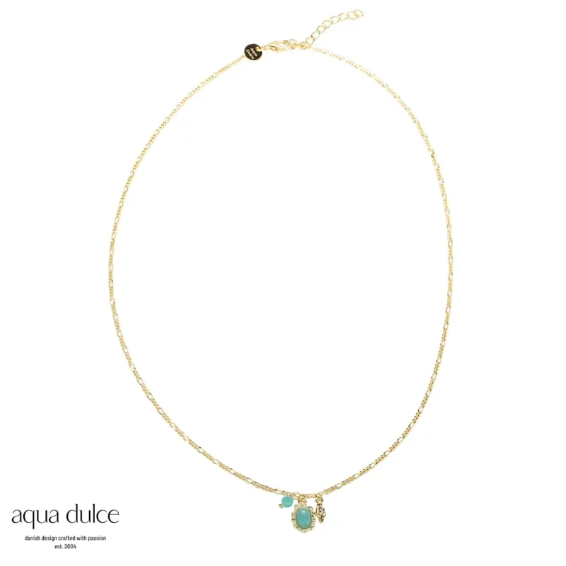 AMAZONITE NECKLACE | GOLDEN — produktfoto