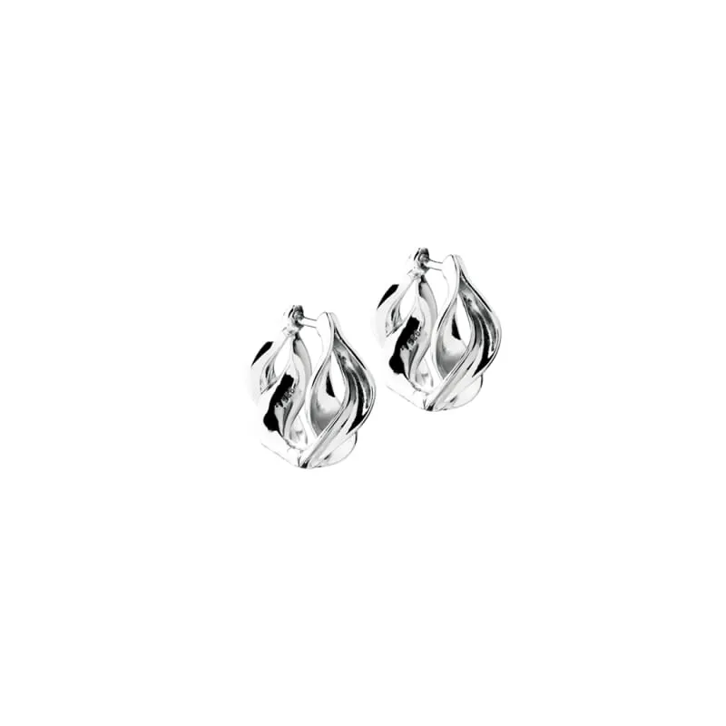 CURVA HOOP 21 MM. | SILVER — produktfoto