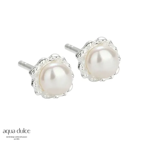 PEARL STUD EARSTUD | SILVER — produktfoto