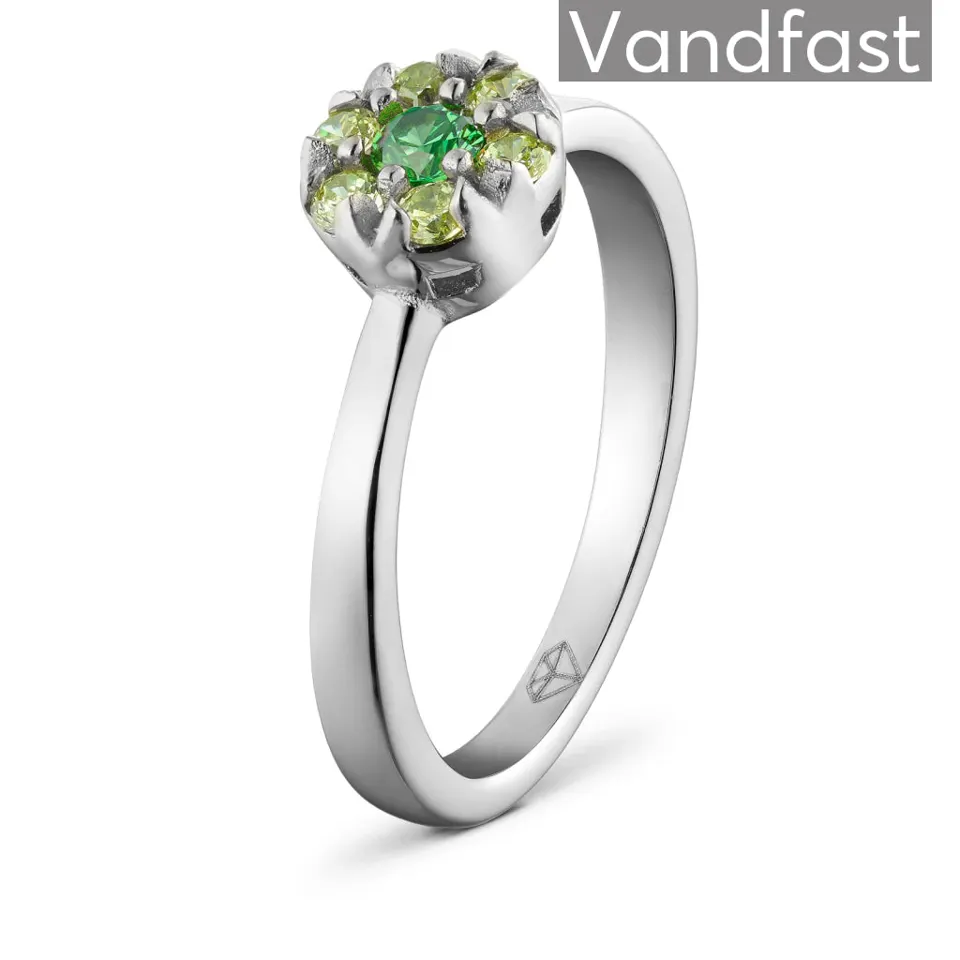 ANNEBRAUNER Flower Apple Green Ring — produktfoto