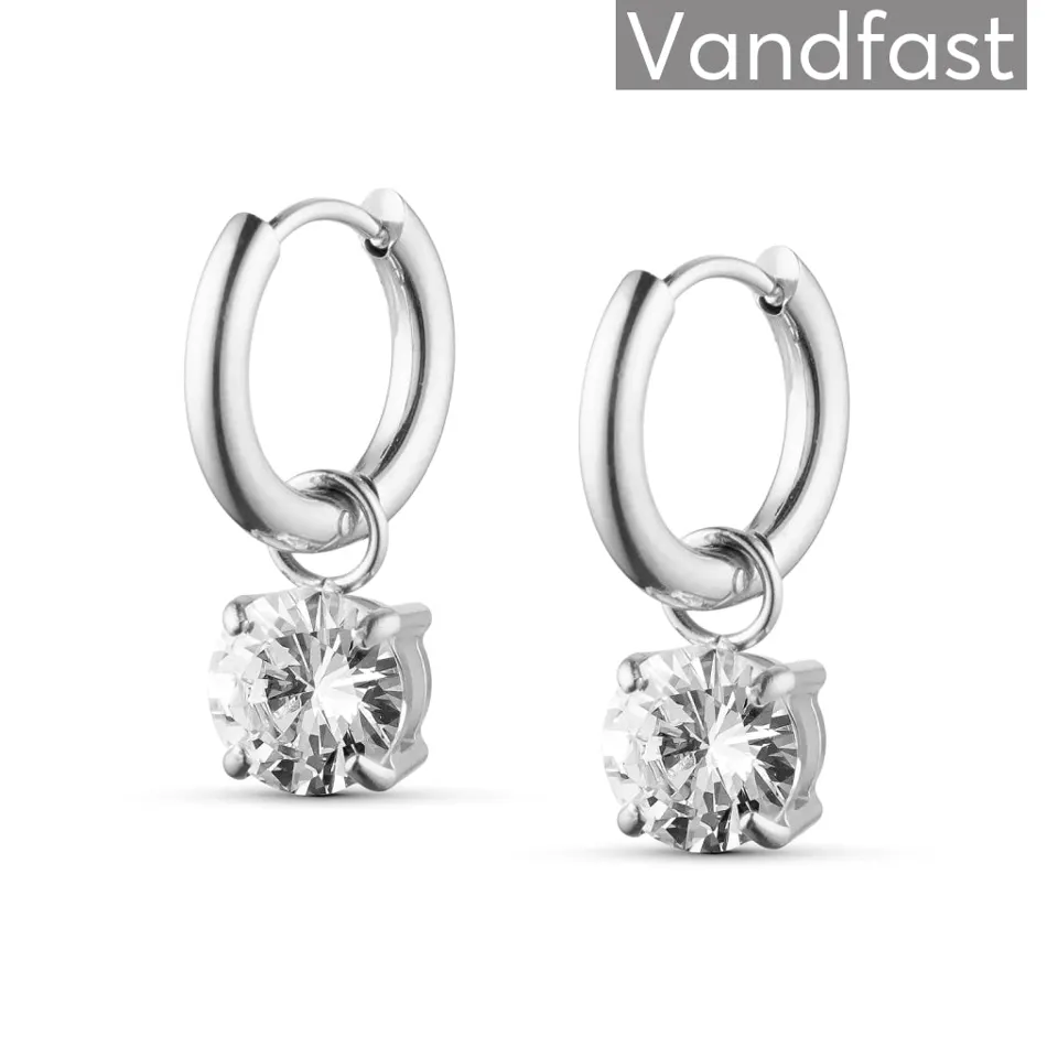 ANNEBRAUNER Zirconia Creole Øreringe — produktfoto