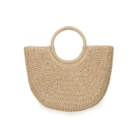 B.YOUNG dame taske BYVASHIT - NATURAL MEDIUM STRAW — produktfoto