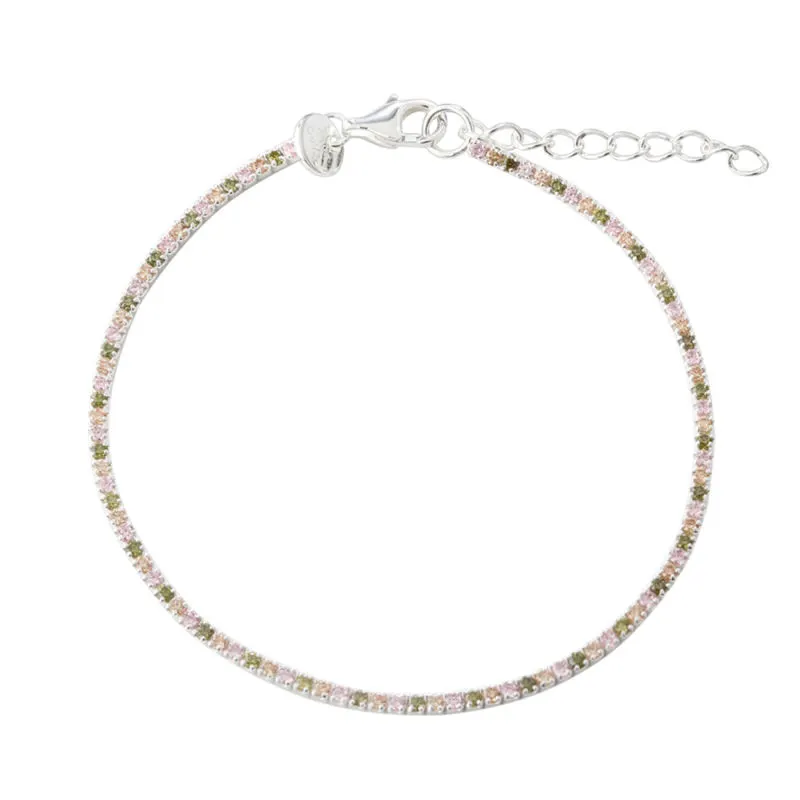 *BLUSH TENNIS BRACELET | SILVER — produktfoto