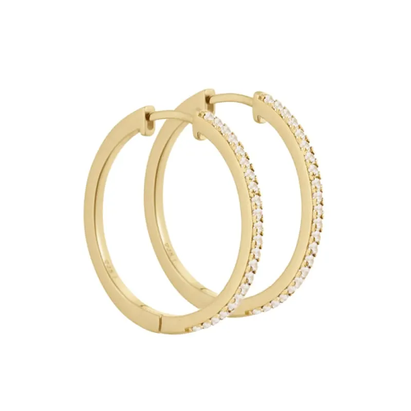 RAYA HOOP 25 MM. | GOLDEN — produktfoto