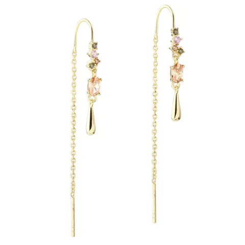 BLUSH DROP EARTHREAD | GOLDEN — produktfoto