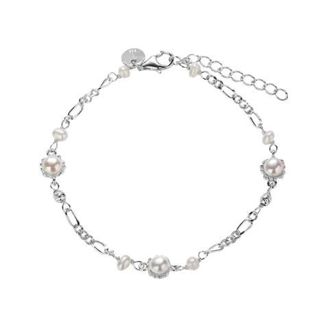 *PEARL MILA BRACELET | SILVER — produktfoto