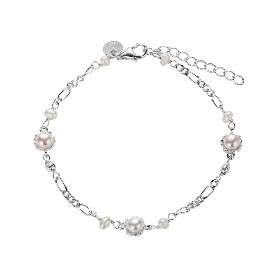 *PEARL MILA BRACELET | SILVER — produktfoto