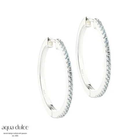 *RANVA SKY X LARGE HOOP | SILVER — produktfoto