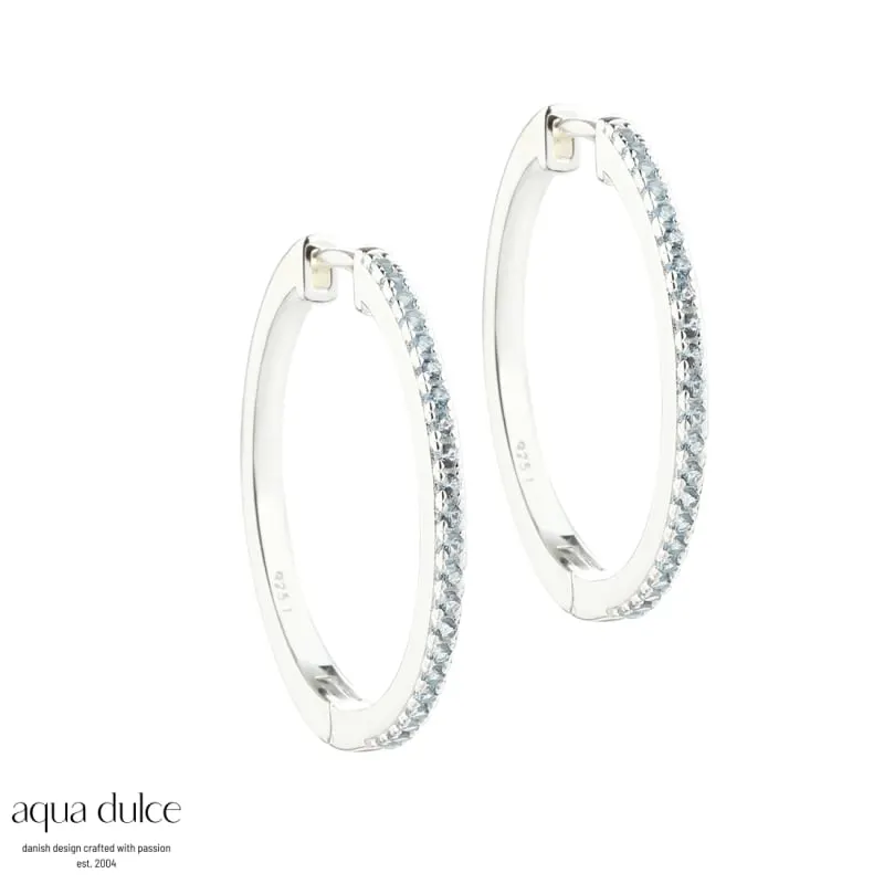 *RANVA SKY X LARGE HOOP | SILVER — produktfoto