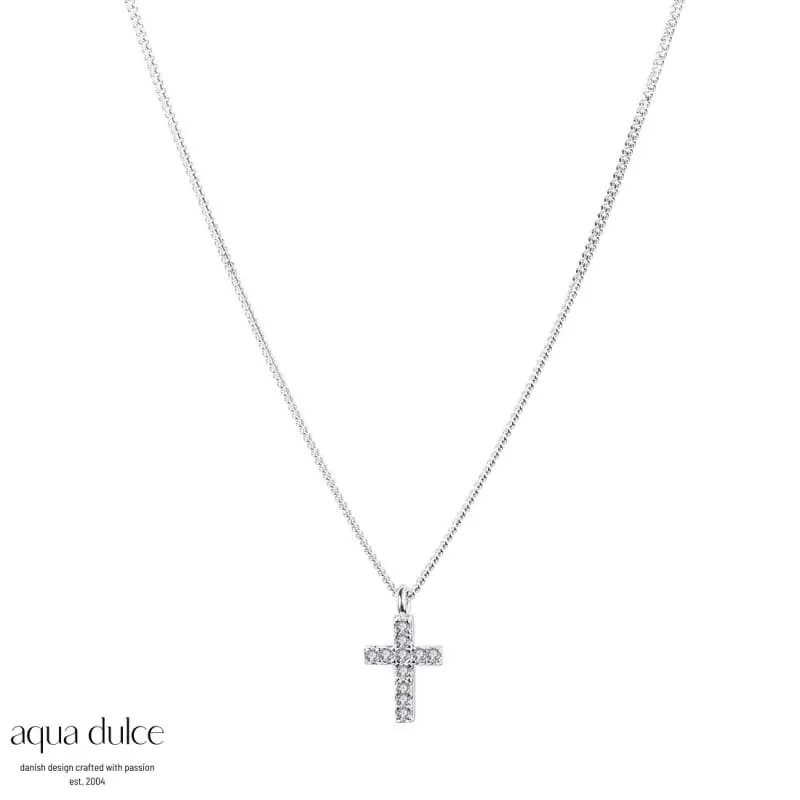 CROSS NECKLACE | SILVER — produktfoto