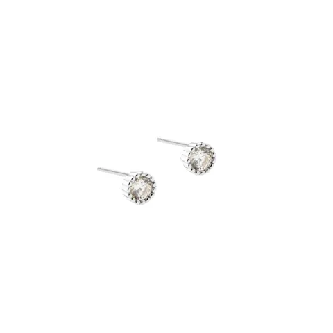 LUMI MEDIUM EARSTUD | SILVER — produktfoto
