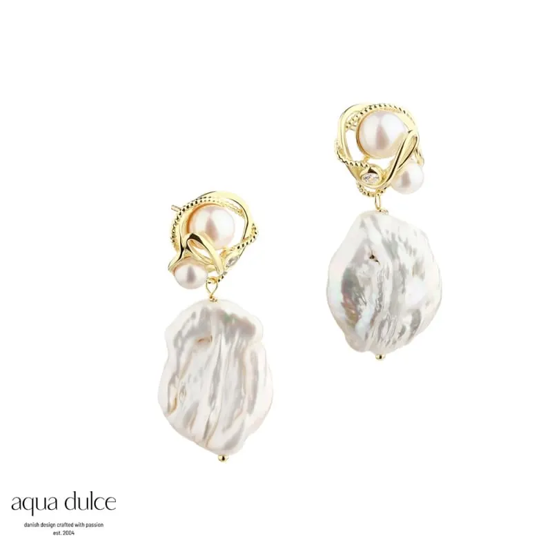 CURLY TINA EARSTUD | GOLDEN — produktfoto