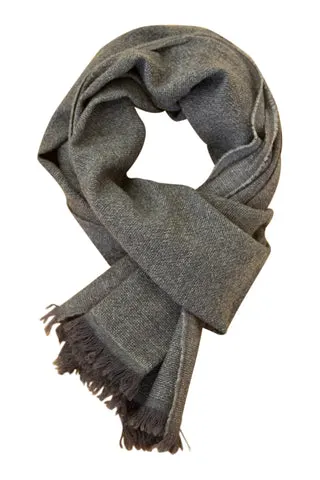Koks gråt cashmere tørklæde — produktfoto