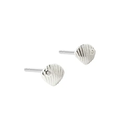SHELLY SMALL EARSTUD | SILVER — produktfoto