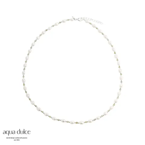 *COAST OLIVE NECKLACE | SILVER — produktfoto