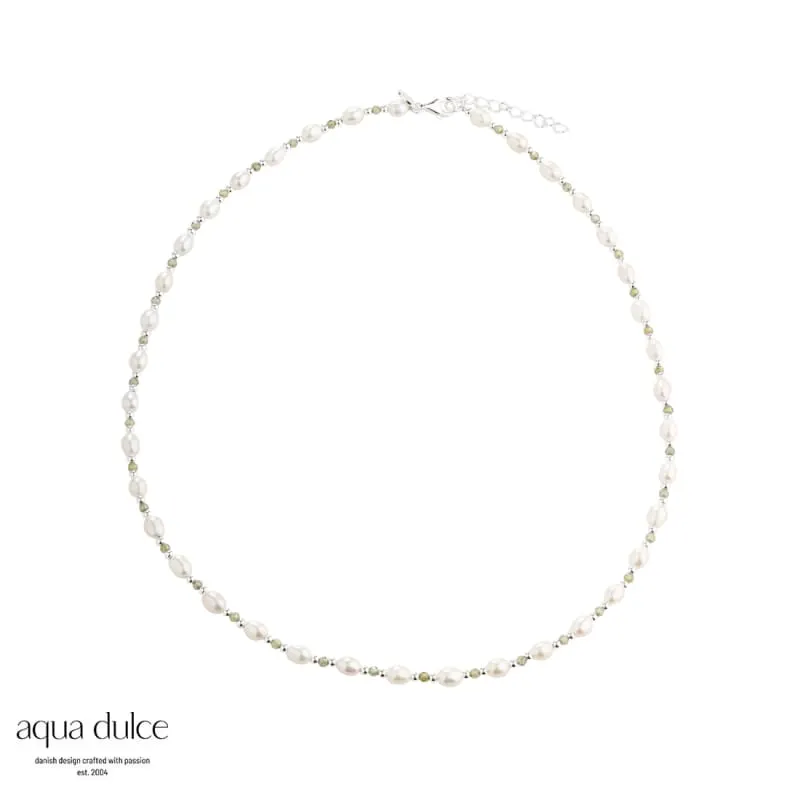 *COAST OLIVE NECKLACE | SILVER — produktfoto