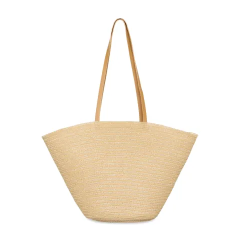 B.YOUNG dame taske BYVIESTA - NATURAL MEDIUM STRAW — produktfoto