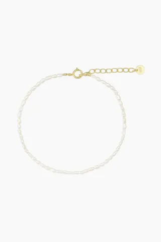 Tiny Pearl Bracelet - Guld - Sorelle — produktfoto
