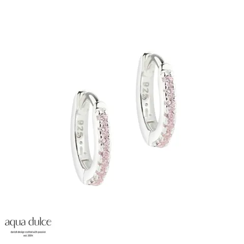 ROSE RAYA SMALL HOOP | SILVER — produktfoto