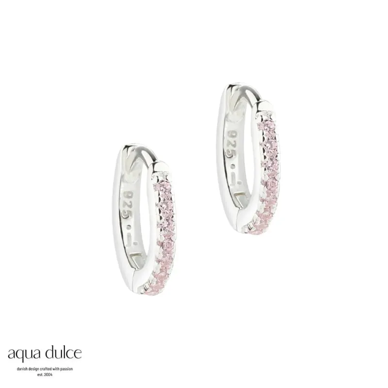 ROSE RAYA SMALL HOOP | SILVER — produktfoto