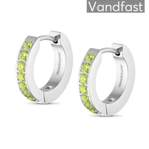 ANNEBRAUNER Creole Line Apple Green Øreringe — produktfoto