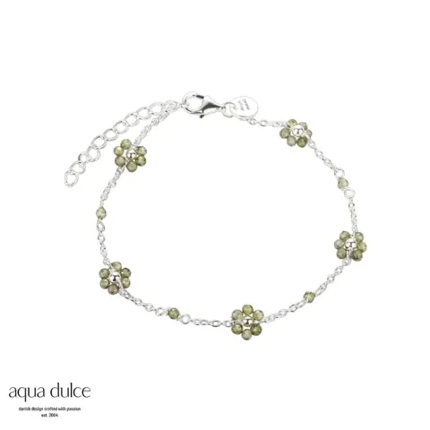 DAISY OLIVE BRACELET | SILVER — produktfoto