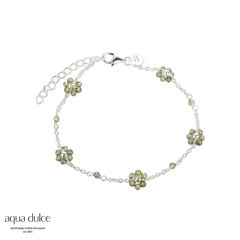 DAISY OLIVE BRACELET | SILVER — produktfoto