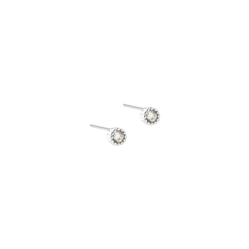 LUMI SMALL EARSTUD | SILVER — produktfoto
