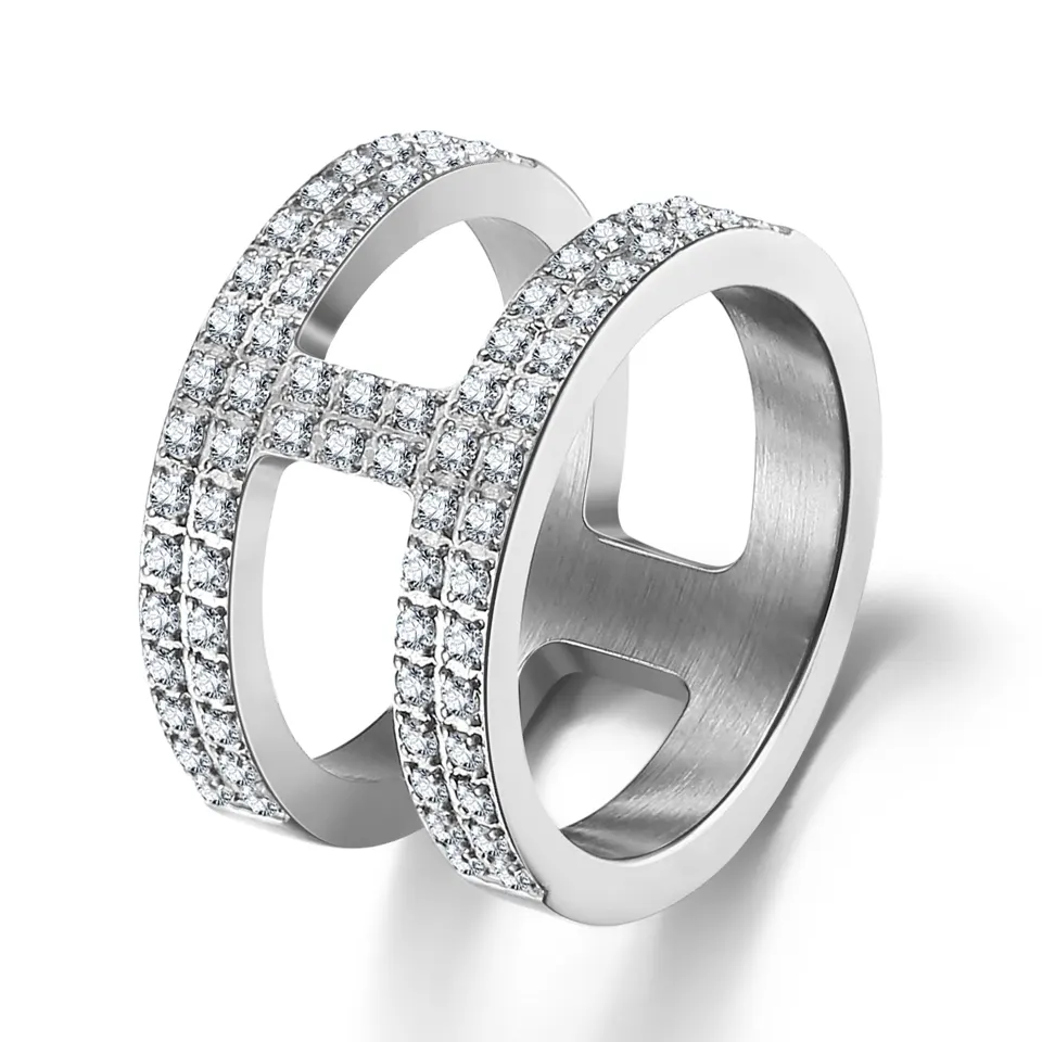 ANNEBRAUNER Double Massive White Ring — produktfoto