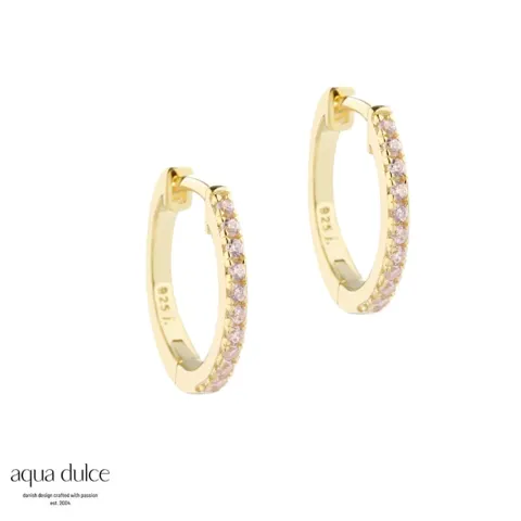 ROSE RAYA MEDIUM HOOP | GOLDEN — produktfoto