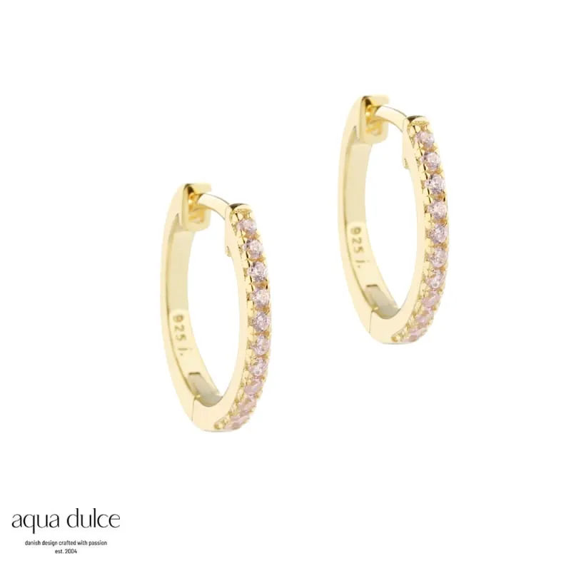 ROSE RAYA MEDIUM HOOP | GOLDEN — produktfoto