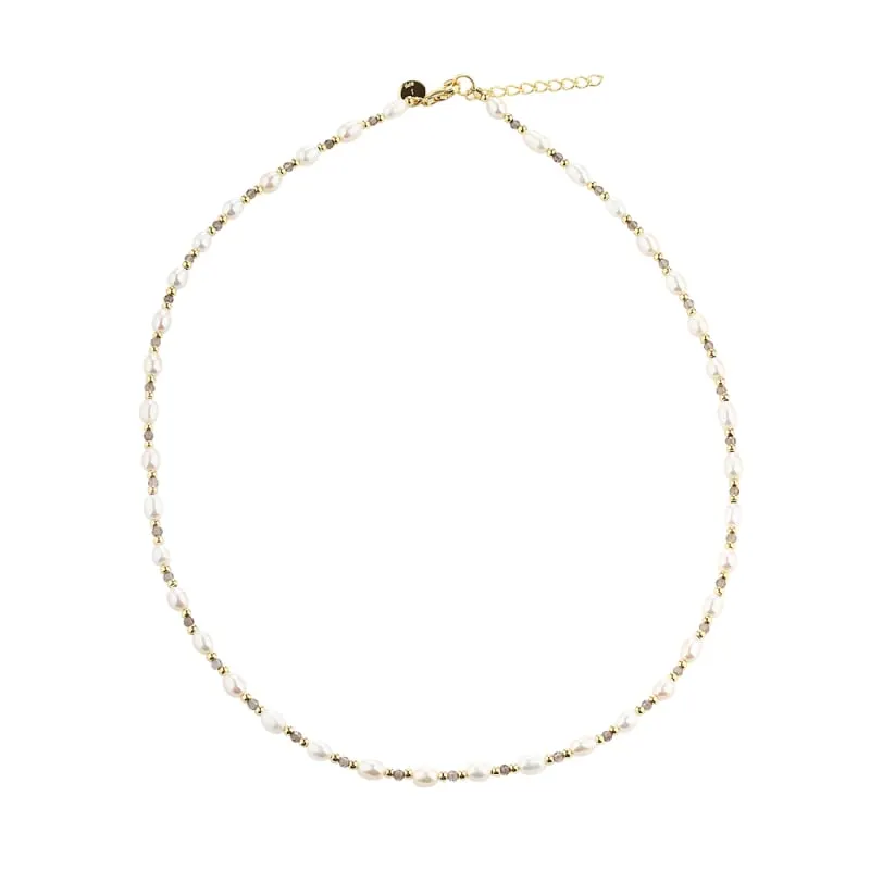 *COAST SMOKEY NECKLACE | GOLDEN — produktfoto