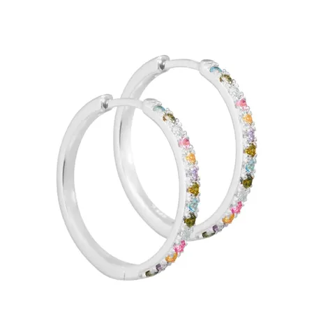 ELINA PASTEL HOOP | SILVER — produktfoto