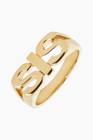 Sis Ring - Goldplated Silver - Maria Black — produktfoto