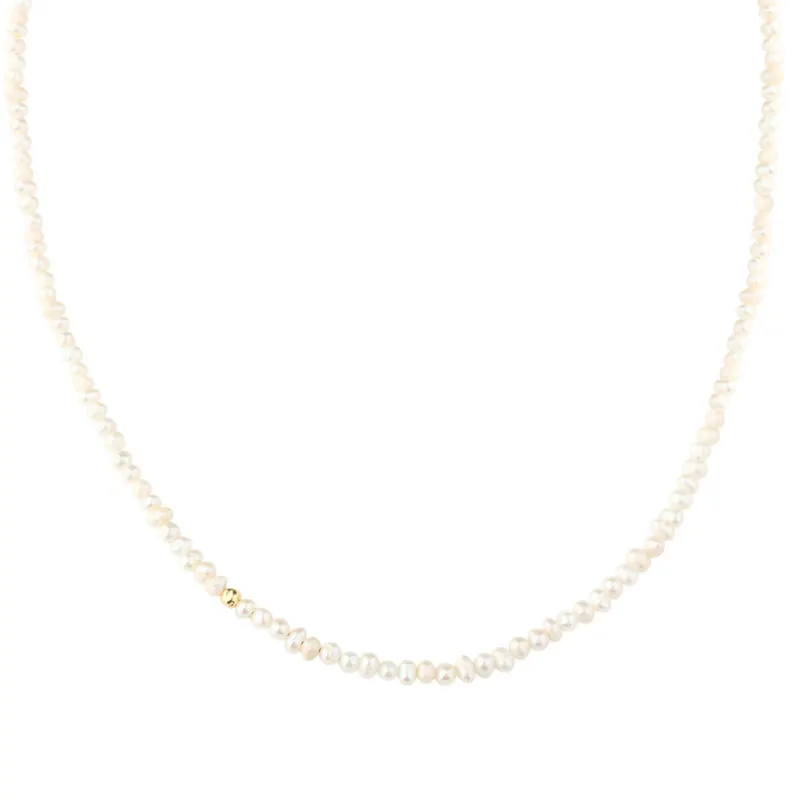 LOVE PEARLS NECKLACE | GOLDEN — produktfoto